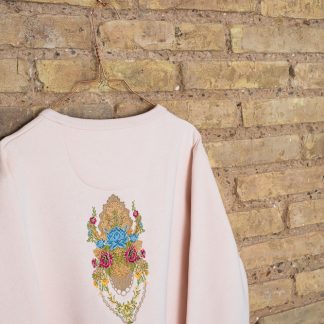 Sudadera de mujer bordada espolín Reina