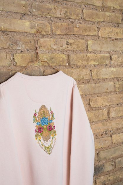 Sudadera de mujer bordada espolín Reina